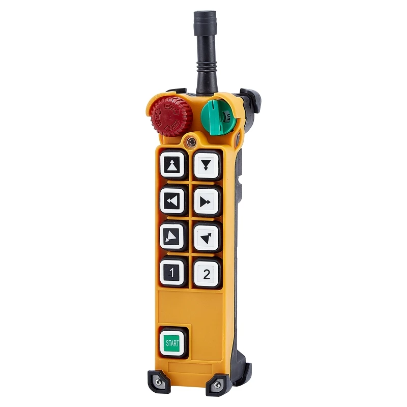 Telecontrollo Compatibile con telecrane 6 canali pulsanti a doppia velocità gru radiocomando wireless Controller trasmettitore F24-6D