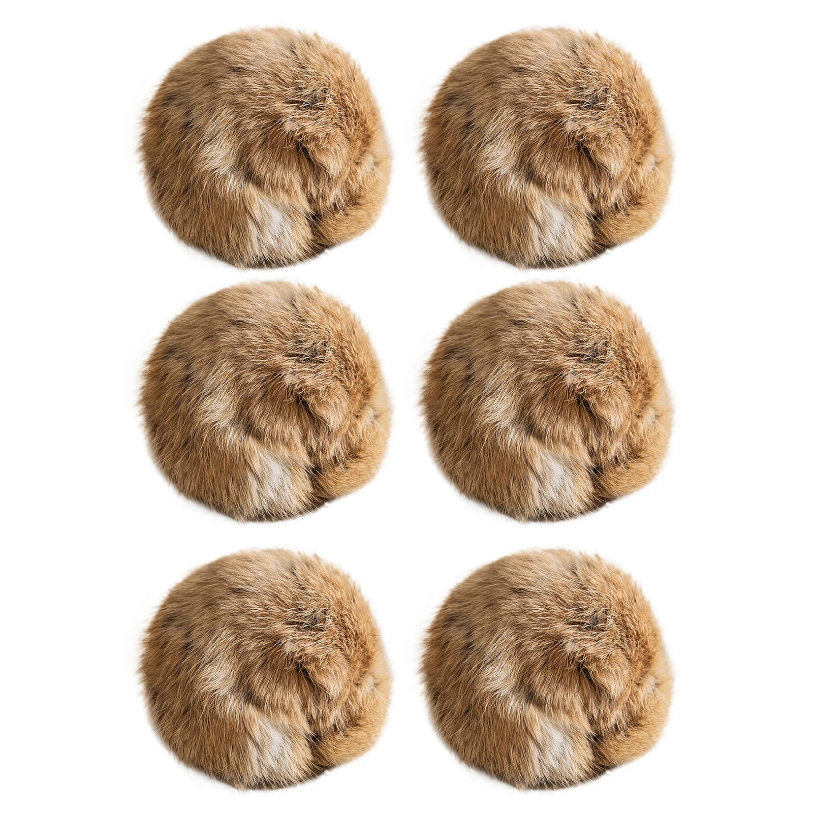 1/2/3/6 Stück Kaninchenfell-Ball Interaktives Katzenspielzeug Haustierprodukt mit Katzenminze Spielball Plüsch-Jagdball Katzenzubehör 8cm