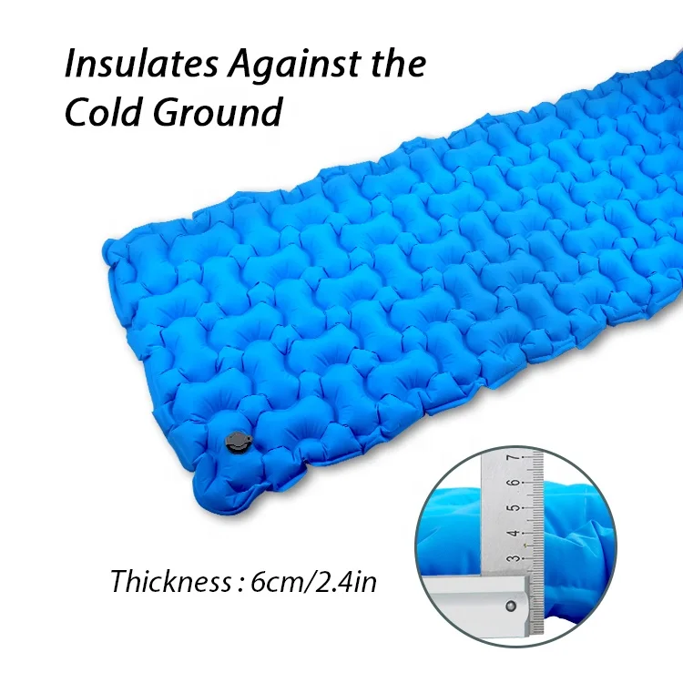 Outdoor Waterproof Folding Sleeping Pad Bone-shaped Ultra-light Inflatable Camping Pad