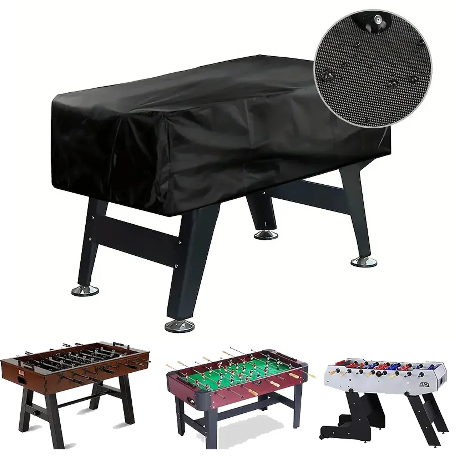 Waterproof Football Table Cover Dustproof Game Billiard Table Cover Tear-Resistant Fabric 210D Heavy Outdoor Terrace Table Cover