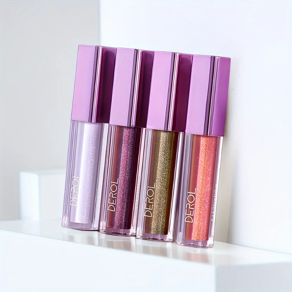 Koreanischer glitzernder flüssiger Lidschattenstift, schimmernder Diamant, glänzender Lidschatten, langlebig, erhellt Highligh-Make-up für Frauen