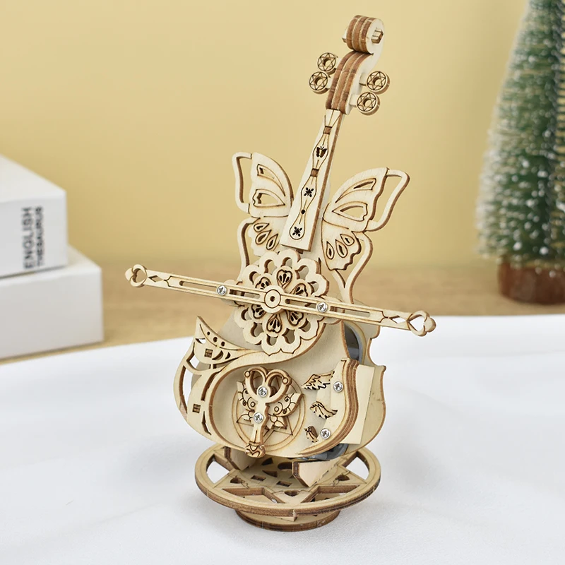 Kleine fabrikanten Groothandel muziekdoosmachine Handgemaakt houten educatief speelgoed gebaseerd op natuurkundige principes