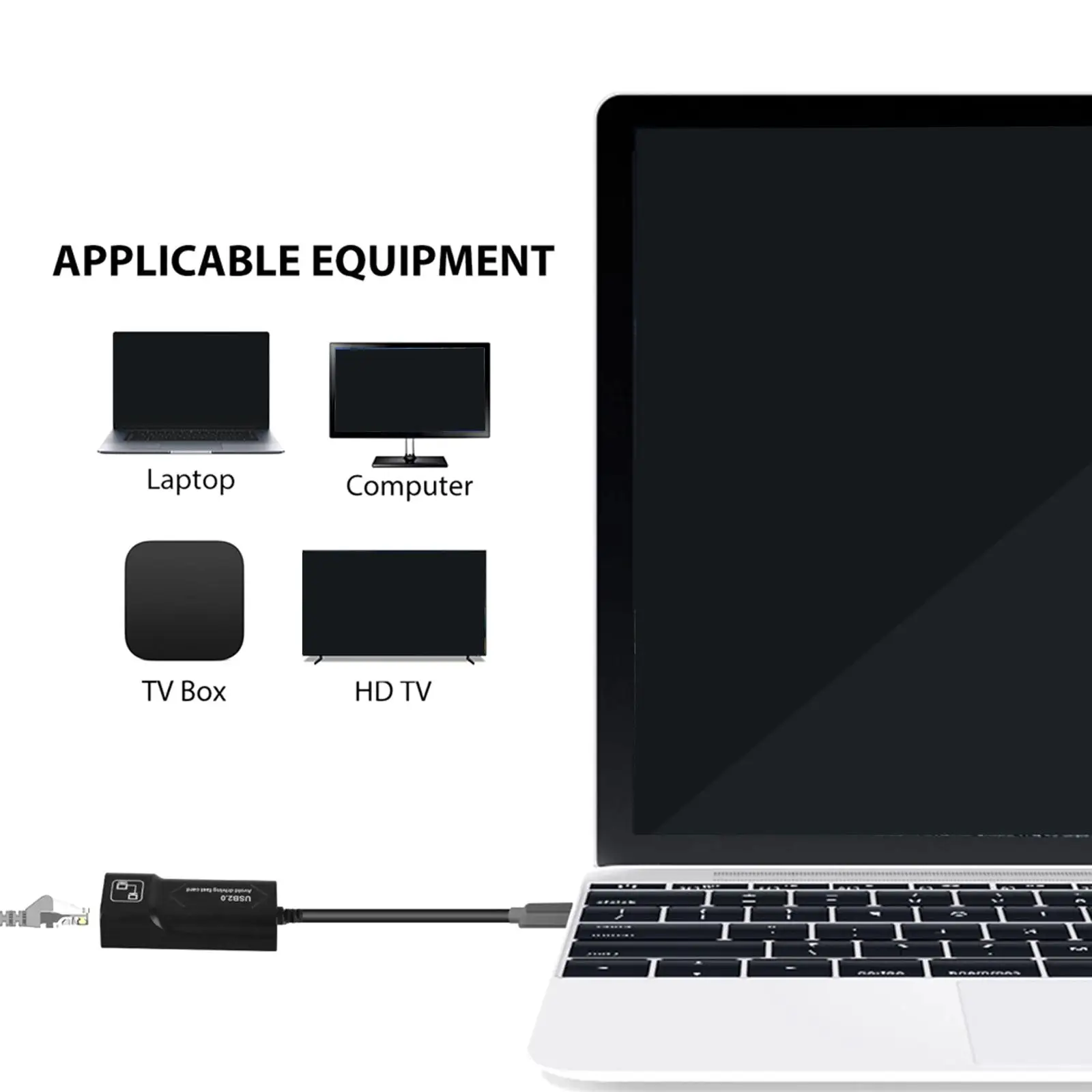 LAN Ethernet Adapter Male Female Streaming Sticks for TV Computer HDTV