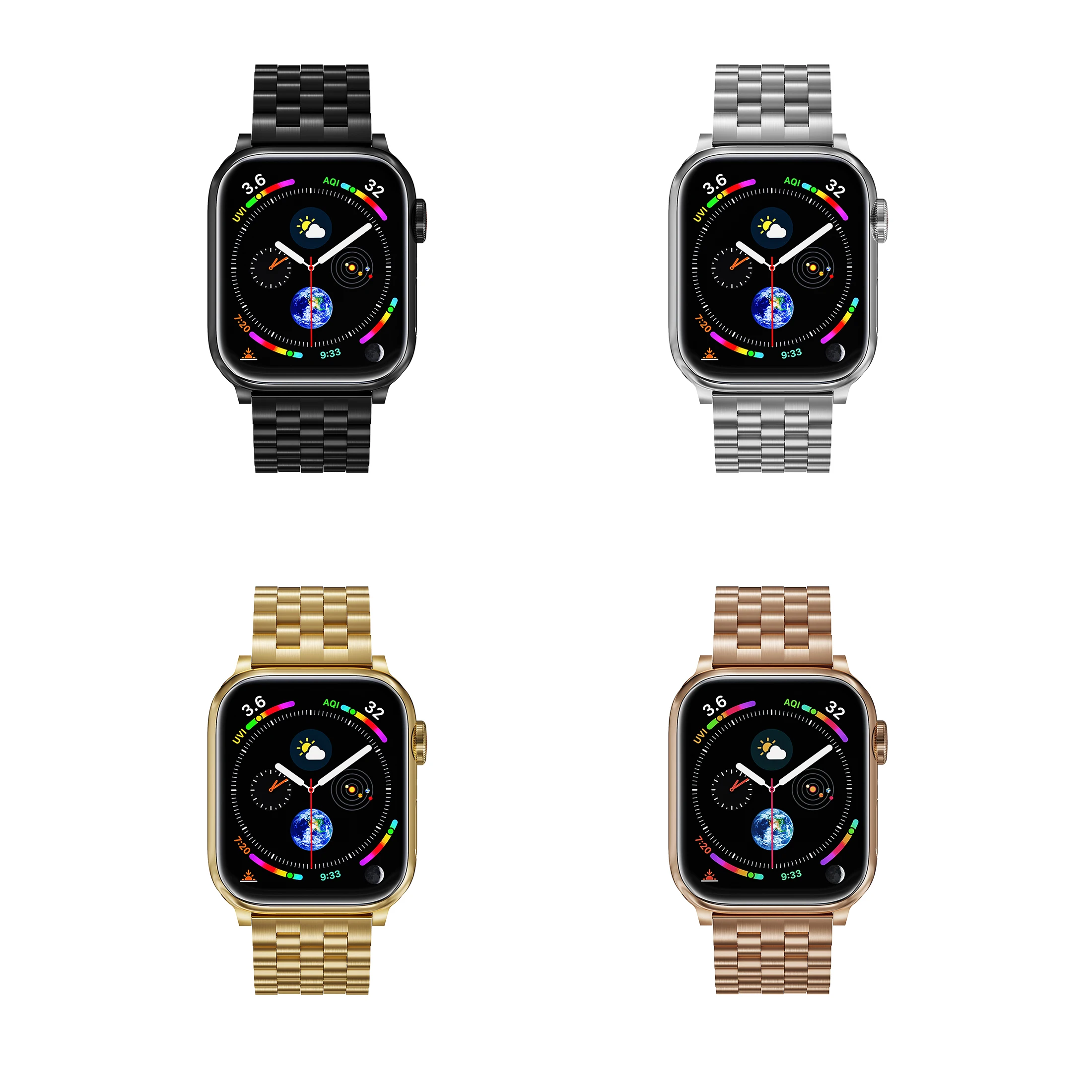 Metallarmband kompatibel mit Herren Apple Watch Armband 49mm 46mm 45mm 44mm 42mm 41mm 40mm 38mm, iWatch Armbandserie