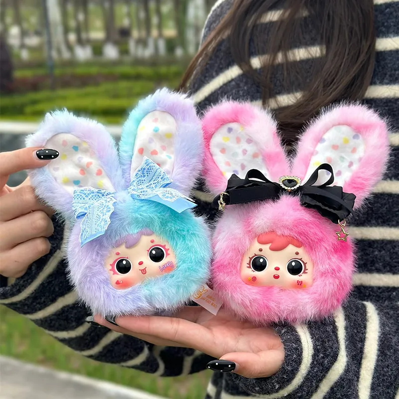

Samuel Blind Box Candy Heart Rabbit Fluffy Series Kawaii Surprise Collectible Doll Cute Backpack Pendant Gift For Fans