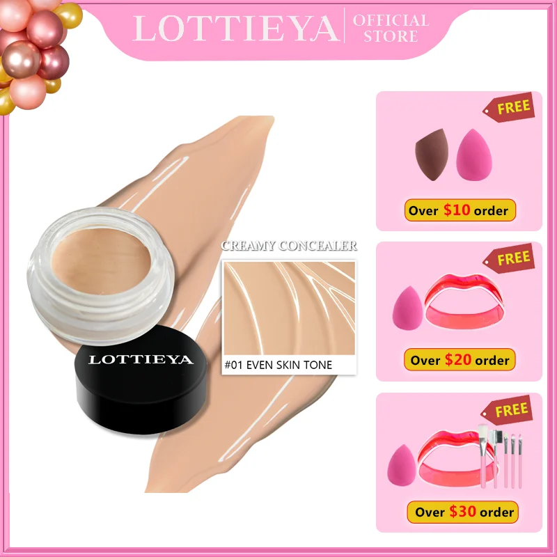 LOTTIEYA Face Concealer Creamy Super Waterproof Full Coverage Concealer Long Lasting Scars Acne Cover Smooth Makeup For Face