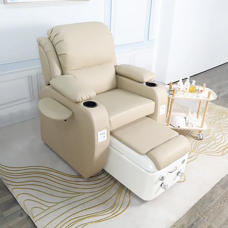 Nail Art Sofa Chair, Multi-functional Foot Care Chair, Beautiful Feet and Eyelashes Electric Lounge Chair, Sofa Chair