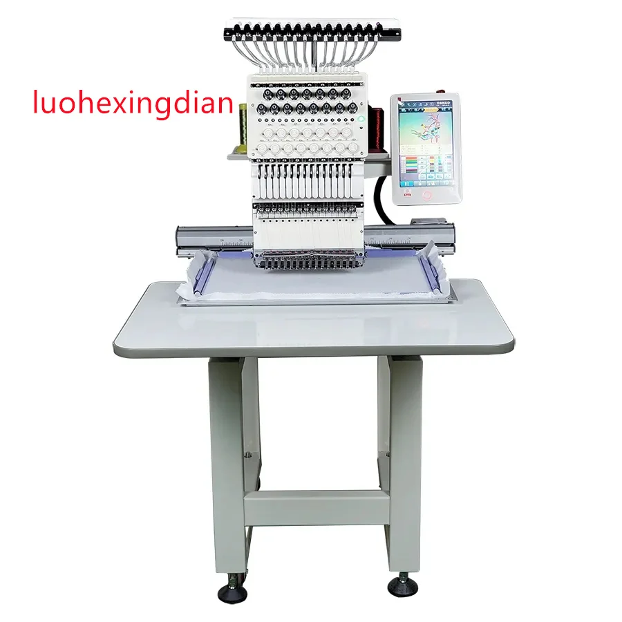 Single Head High Speed Fully Automatic Photo Embroidery Machine for Brother Tajima Barudan ZSK for Hats Caps Bags Garments