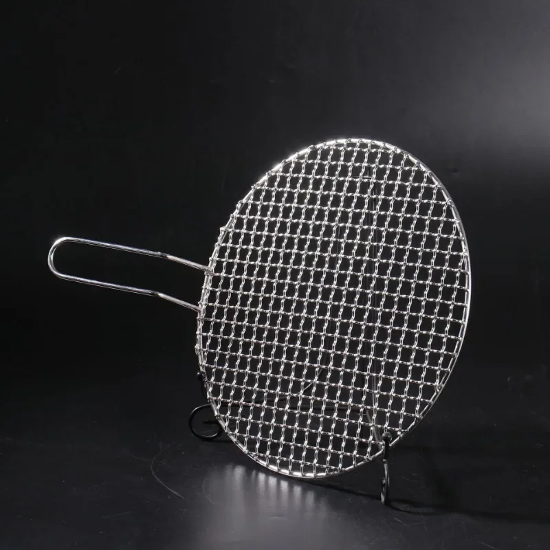 Estante de barbacoa de acero inoxidable de estilo coreano, herramienta de barbacoa portátil Circular para hacer té, rejilla, accesorios para púas