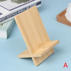 1PCS New Wooden Phone Holder Stand Mobile Smartphone Support Tablet Charge Stand With Holes Portable