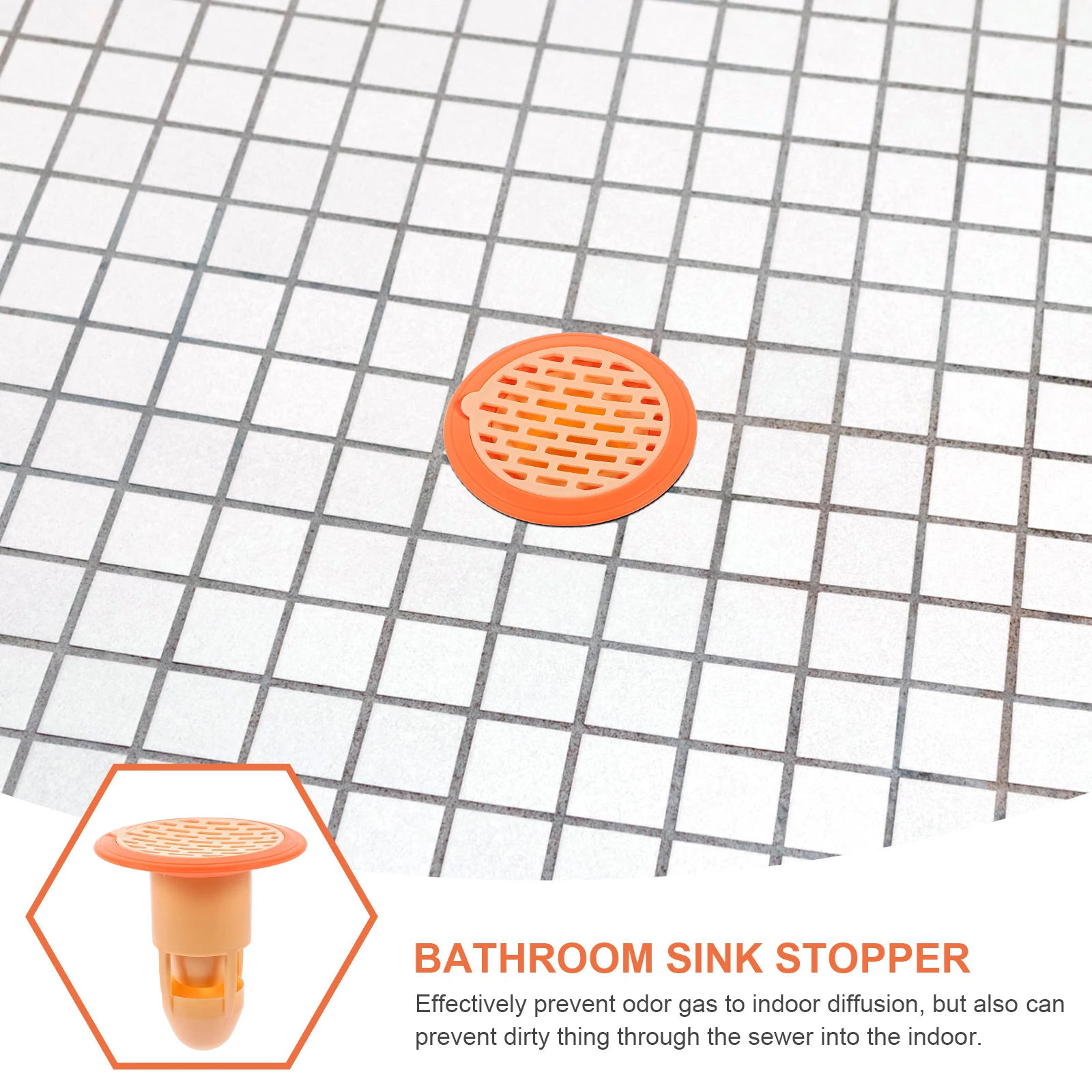

3 Pcs ABS Rubber Drain Filters for Kitchen Bathroom Sinks Laundry Workshop Strainers Pink Prevent Blockage Hair Catcher Floor