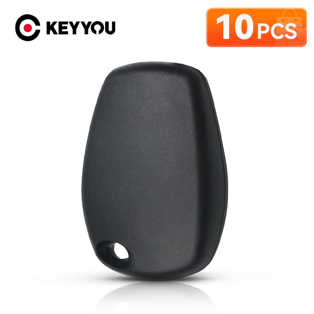 

KEYYOU 10pcs For Renault Megan Modus Clio 3 Kangoo Twingo Logan Sandero For Nissan Almera Key Shell Fob Car Key Case No Button