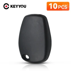KEYYOU – coque de clé de voiture, 10 pièces, sans bouton, pour Renault mega Modus Clio 3 Kangoo Twingo Logan Sandero pour Nissan Almera