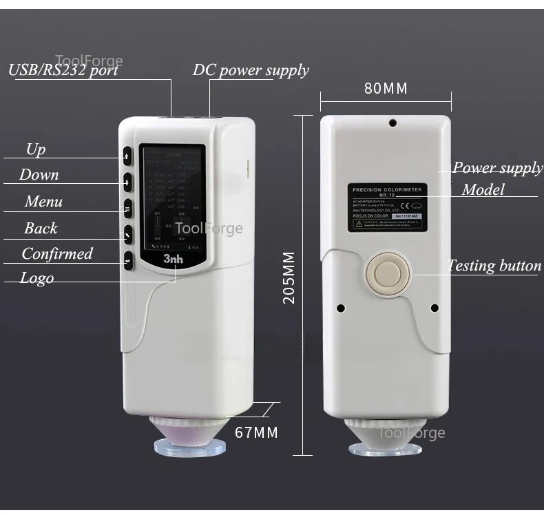 Portable Digital Precise Colorimeter Color Difference Meter Tester Color Meter Color Reader  With CE Certificated NR10QC