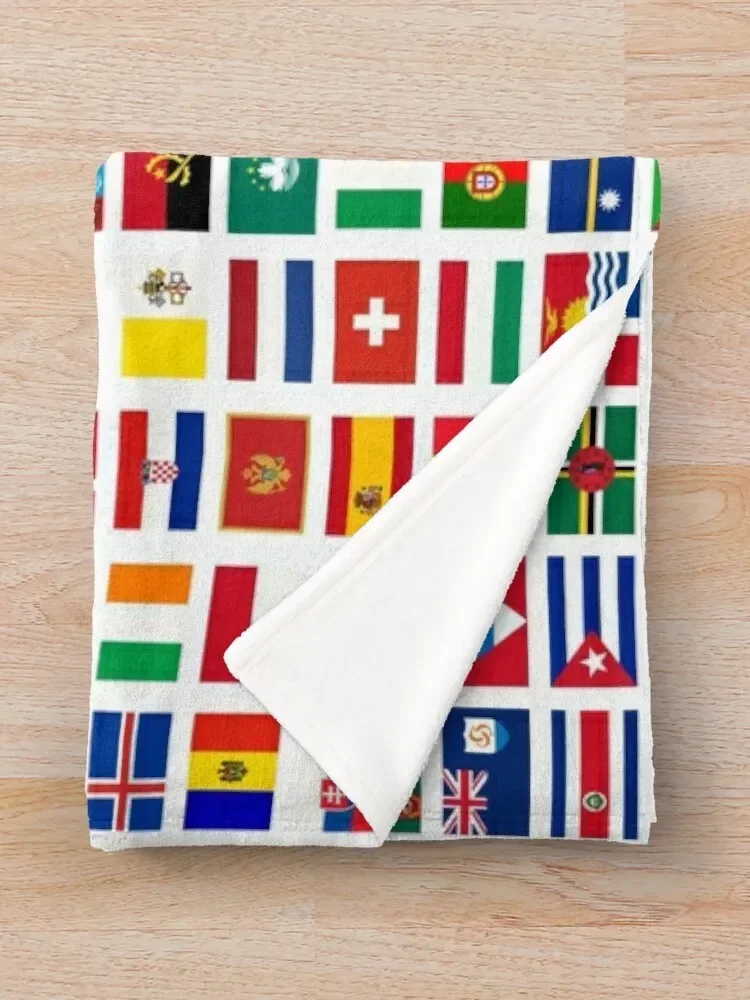 Flags of the world Throw Blanket valentine gift ideas Warm blankets and throws sofa bed Blankets