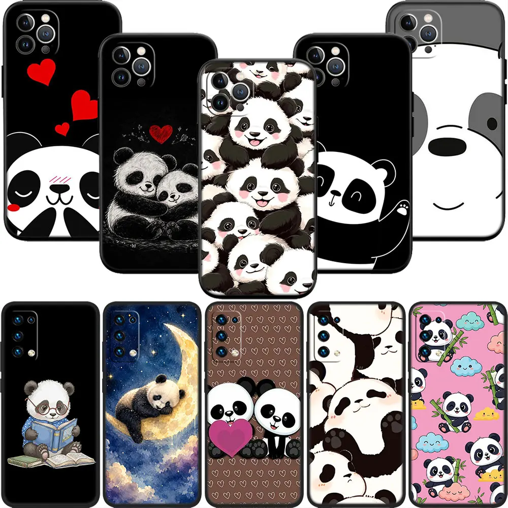 MN40 Panda Phone Case for Samsung Galaxy M06 M15 M16 M35 M55 M56 A36 A42 A50 A50S A51 A52 A32 A33 A05 A05S A06 A16 A20
