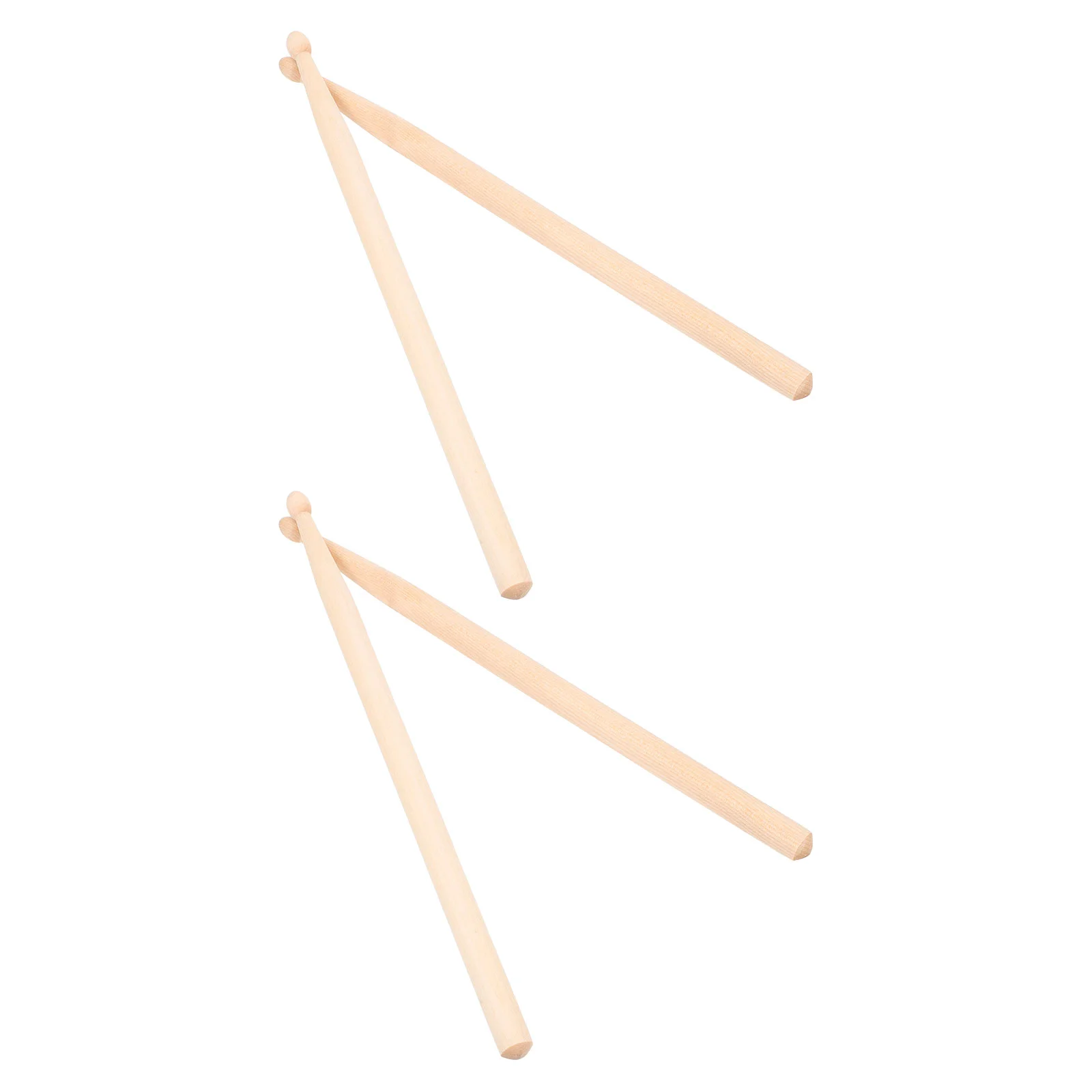 

2 Pairs Children's Drumsticks Practical Maple Instrument Universal Short 295X14X14CM Jazz Percussion