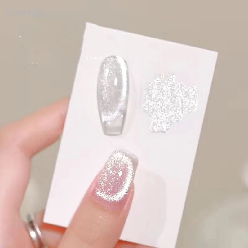 Hochtransparentes Fülllicht-Nagelpulver, Eiskristall-Spiegelchrom-Glitzerstaub, Aufhellender Aurora-Schimmer für DIY-Maniküre – Detail 5