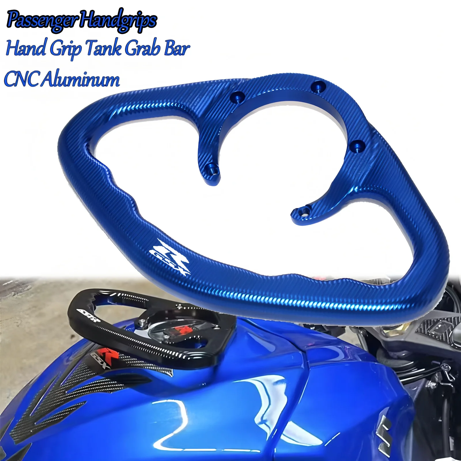 

Motorcycle Passenger Handgrips Hand Grip Tank Grab Bar Handle Armrest For SUZUKI GSXR GSX-S GSX-R 600 750 1000 1300 K1-K9 K6 K8