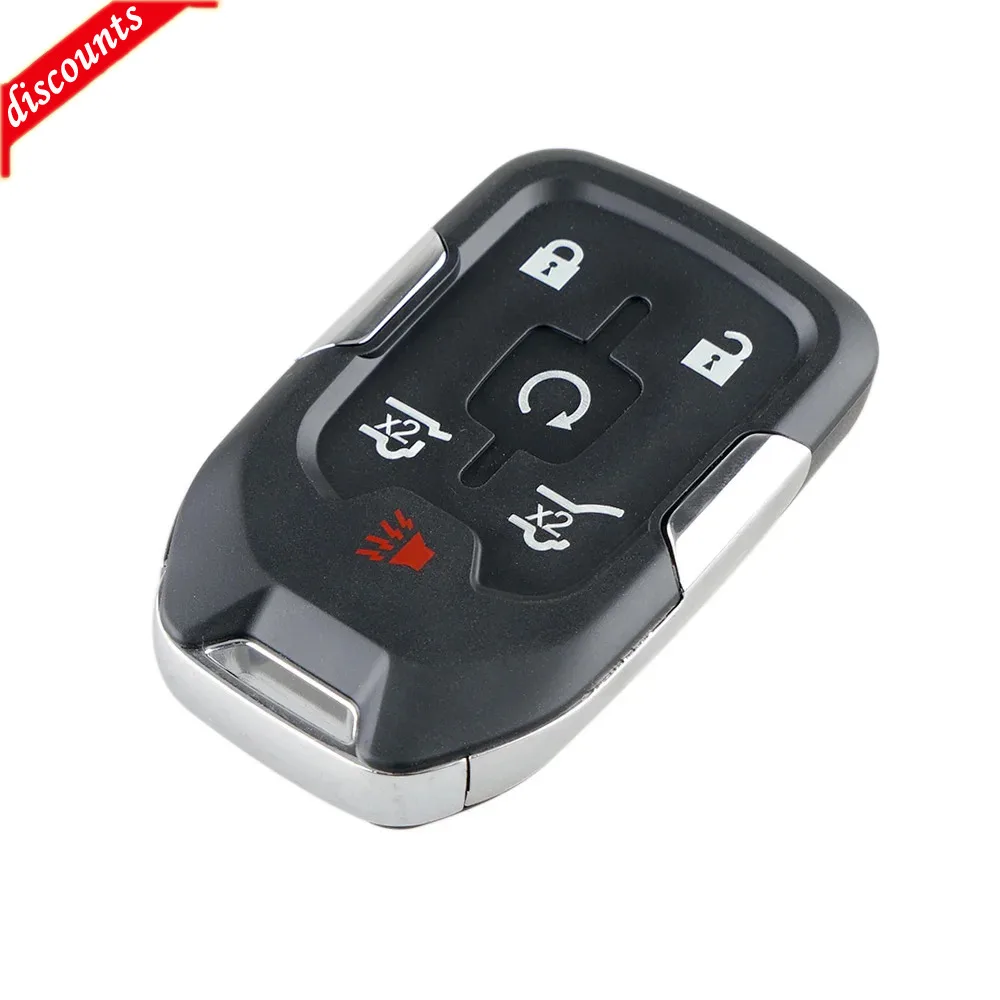 New Car Key Shell Case Remote Smart Key Fob Case 5 Buttons forChevrolet Suburban Tahoe GMC Yukon XL 2015 Replacement Fob Case