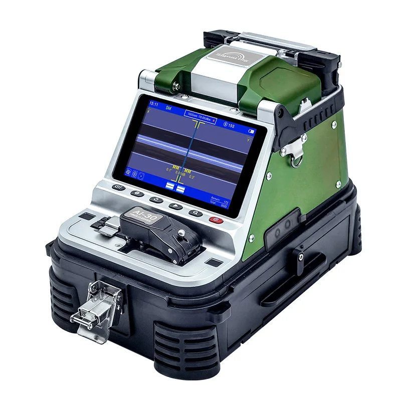 AI-30 Fiber Fusion Splicer Fully Automatic Six-Motor Built-in OPM/VFL Function New Generation Intelligent Cable Fusion Splicer