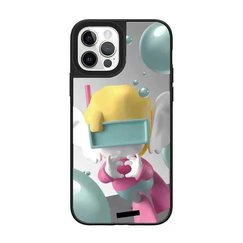 

Fashion Doll Mirror Phone Case Cover for IPhone 11 12 13 14 15 Pro Max Case for IPhone 15 Pro Max