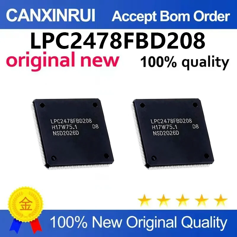 （5pcs-100pcs）Original genuine LPC2478FBD208 packaged LQFP-208 chip embedded microprocessor chip
