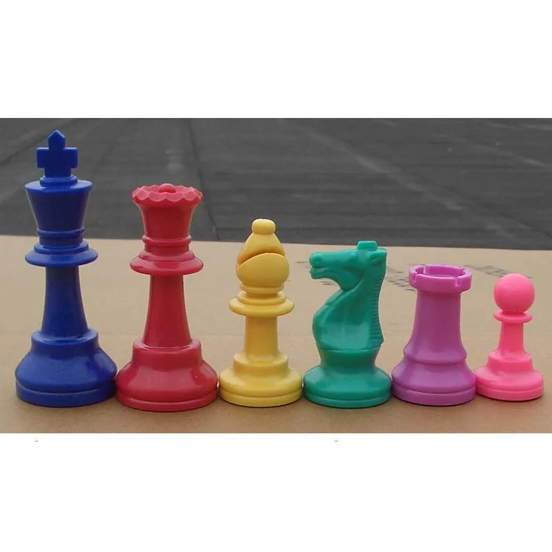 

Figurine Chessmen Game Board Playing Color Plastic Chess Pieces Set Piece Pawns Tokens
