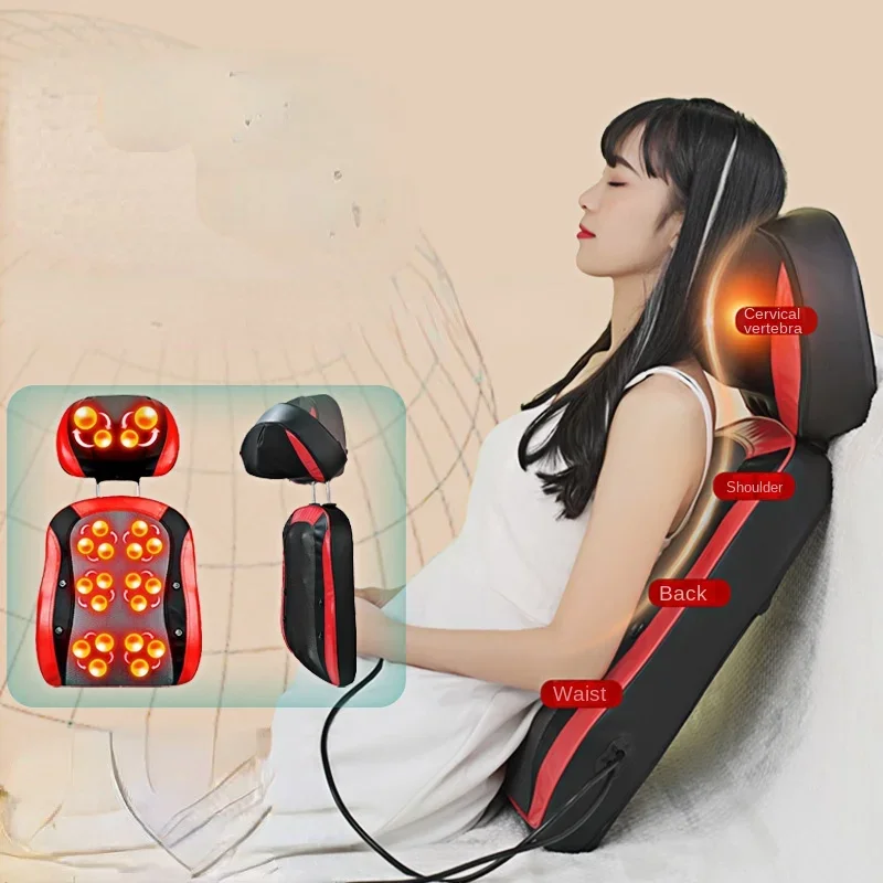 

Four-in-One Massage Cushion-Shoulder Neck Back Massager Home Multi-Functional Therapy Pad Integrated Wellness System