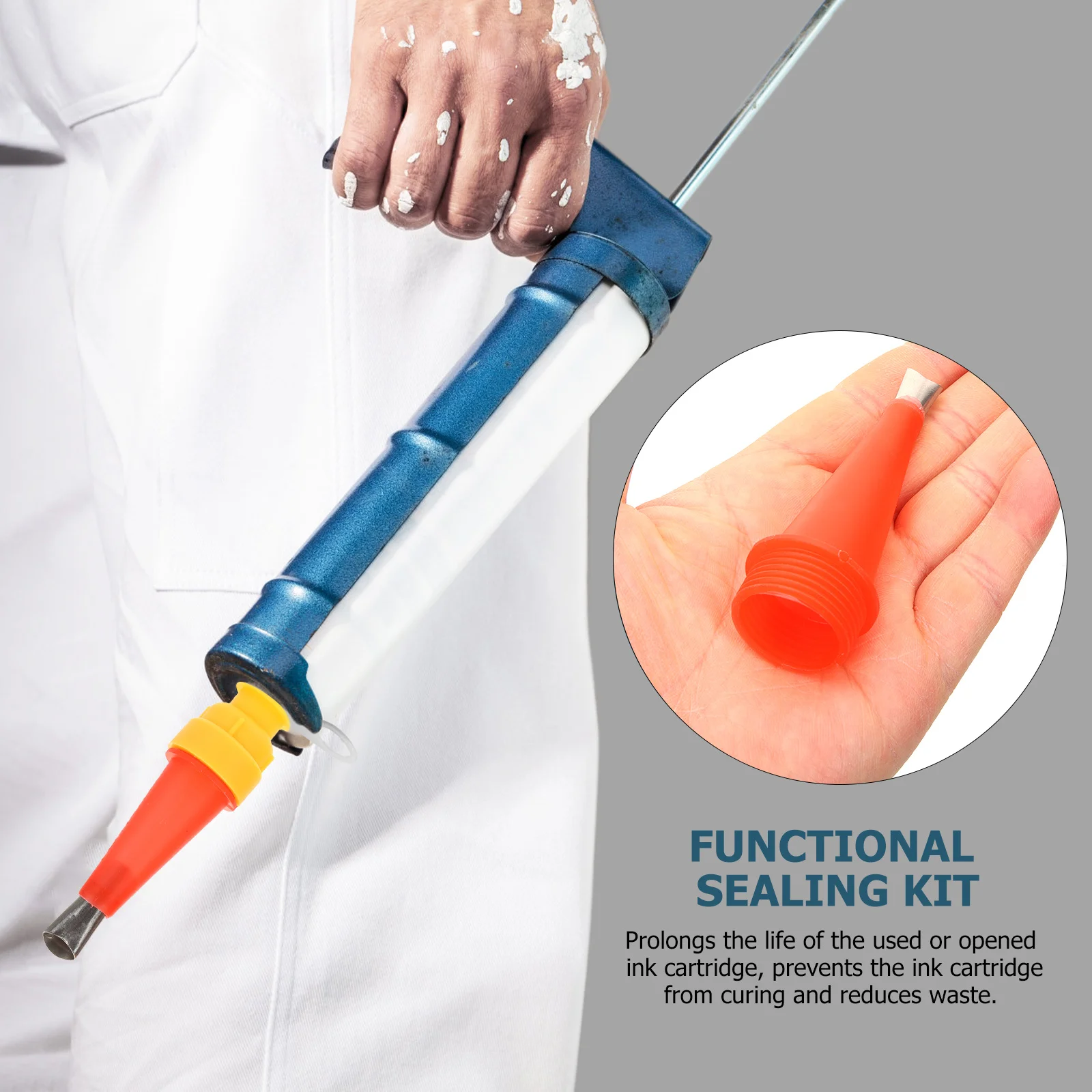 1 مجموعة 1 مجموعة الفولاذ المقاوم للصدأ تلميح سيليكون السد فوهة قضيب عدة دائم السد أداة ل مقاوم للماء ختم الجص السدادة #6