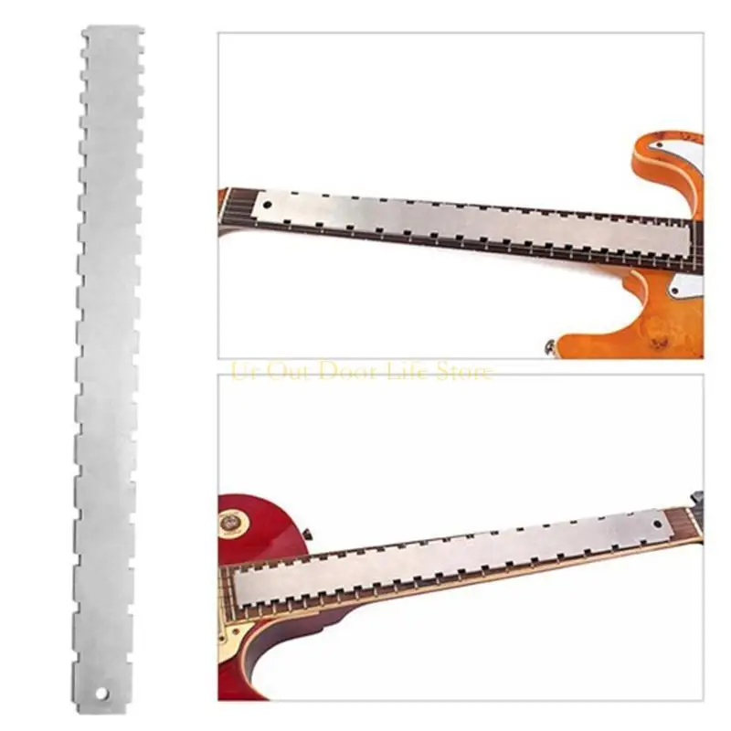 77UF Guitar Neck Notched Straight Luthiers Tool for Most Electric Guitars Frets