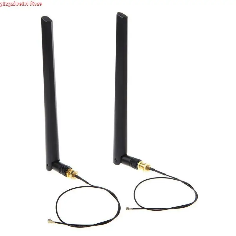 

E8BA Dual-полос Wi-Fi 2,4 ГГц 5 ГГц 6DBI RP-SMA Женская антенна 30 см.
