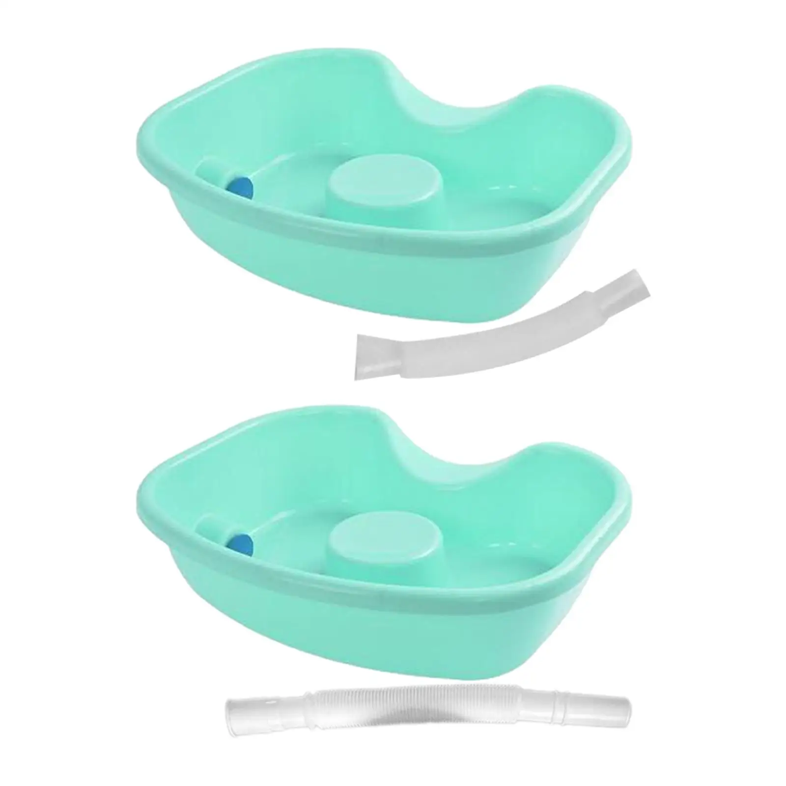 Shampoo Bowl Bathroom Accessories Portable Wash Hair in Bed Hair Washing Basin Rinse Basin for Bedside Home Salon Kids Stylists