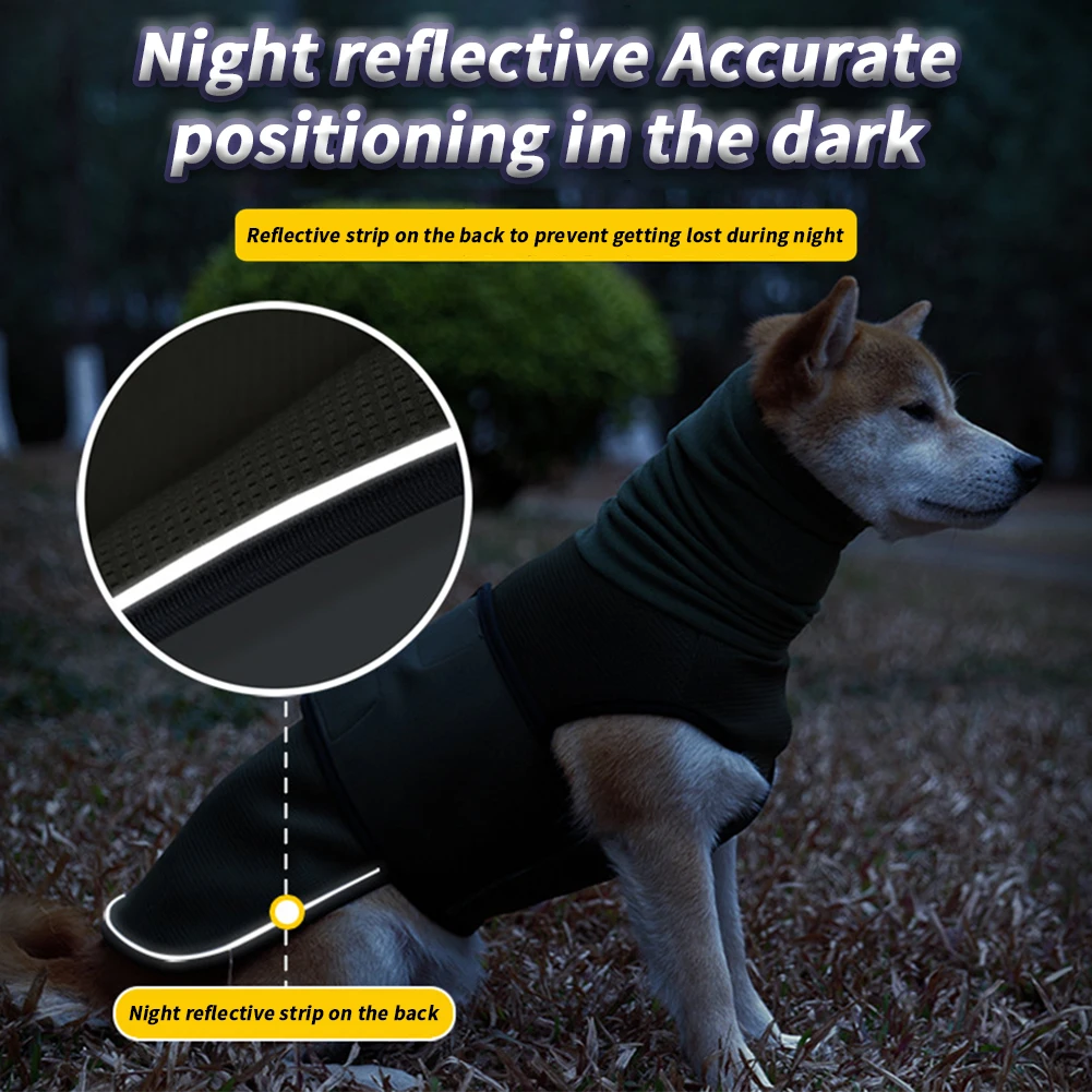 Dog Anxiety Relief Vest Breathable Dogs Comfort Anxiety Shirts Puppy Jacket With Reflective Stripe Anxiety Calming Coat Wrap