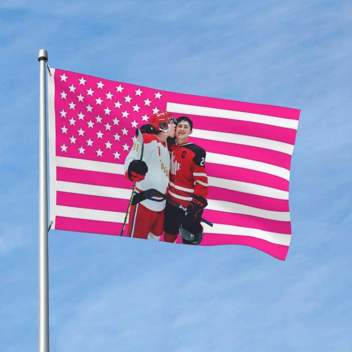 Heated Rivalry Kiss Flag Indoor Outdoor Banner Polyester Hockey Shane Ilya Decoration Double Sided 2x3 3x5 4x6 FT Flags