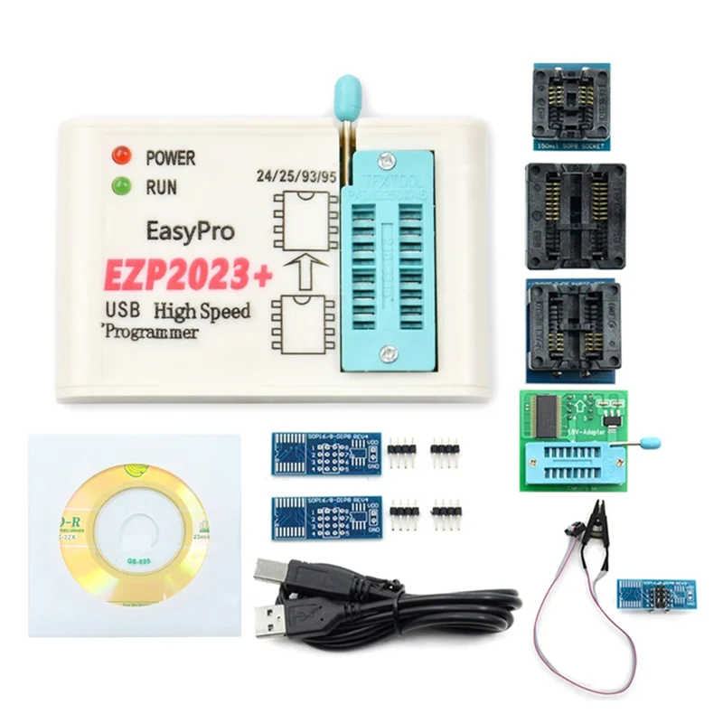 ABKN-EZP2023+ High-Speed SPI FLASH Programmer Programmer Support 24/25/93/95 EEPROM Bios 25T80 Burning Offline Copy