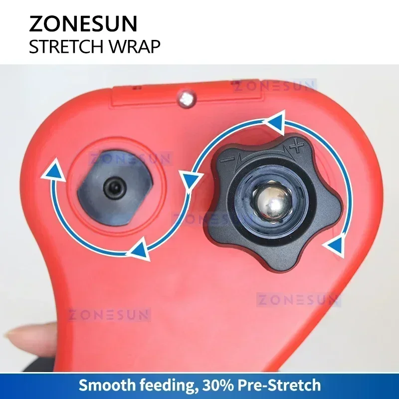 เครื่องพันพาเลทแบบมือถือ ZS-SFD1 จาก ZONESUN จัดส่งจากสหรัฐอเมริกาไปยังสหรัฐอเมริกาโดยไม่มีภาษี