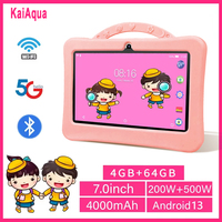 2025New Cartoon Pattern Kids Tablet 7 Inch Quad Core 4GB RAM 128GB ROM Android Learning Education Games Tablets Children's Gifts