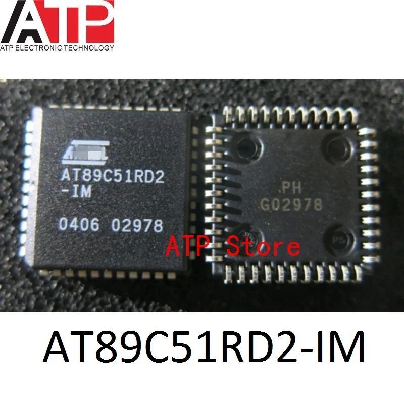 2PCS/LOT New Original AT89C51RD2-IM AT89C51RD2 PLCC-44 89C51RD2  Microcontroller MCU IC CHIP In Stock