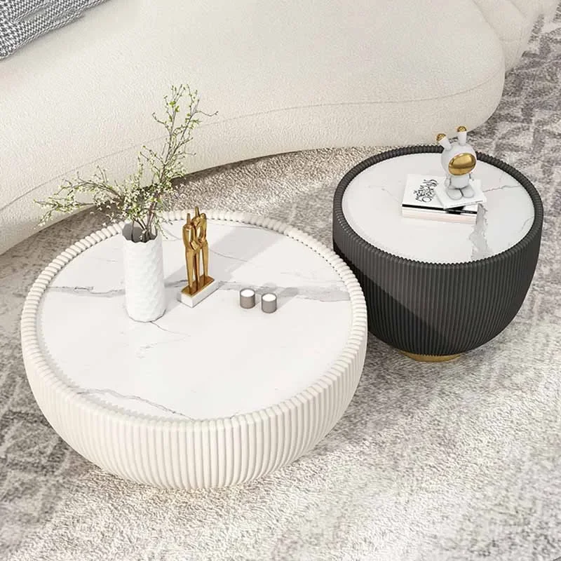 

Modern Round Coffee Tables Living Room Luxury Marble Coffee Tables Side Tables Muebles Para El Hogar Entrance Hall Furniture