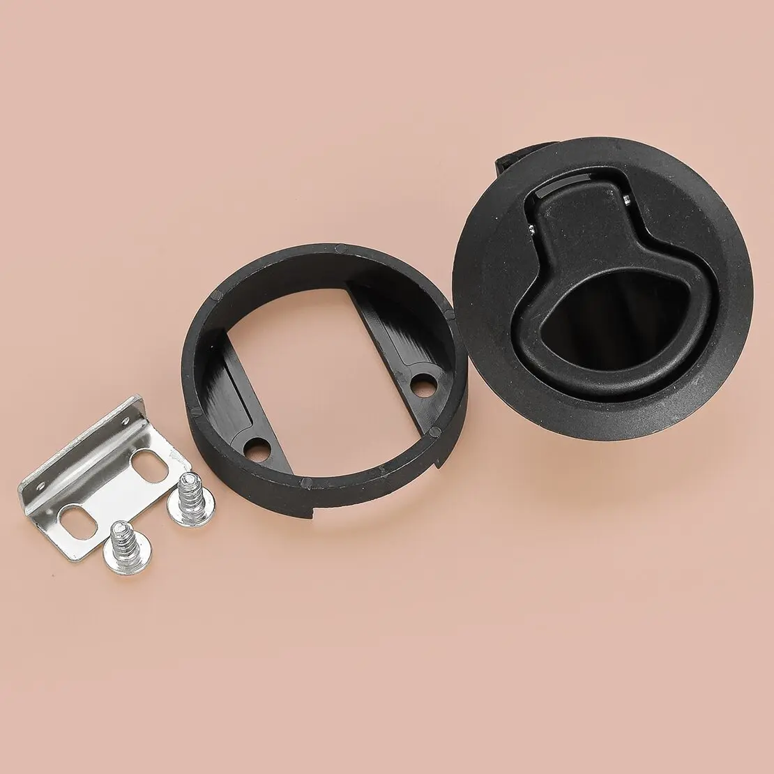 

Черный морской люк-дверца для палубы судна, 2-дюймовый круглый нажимной замок-защелка без фиксации