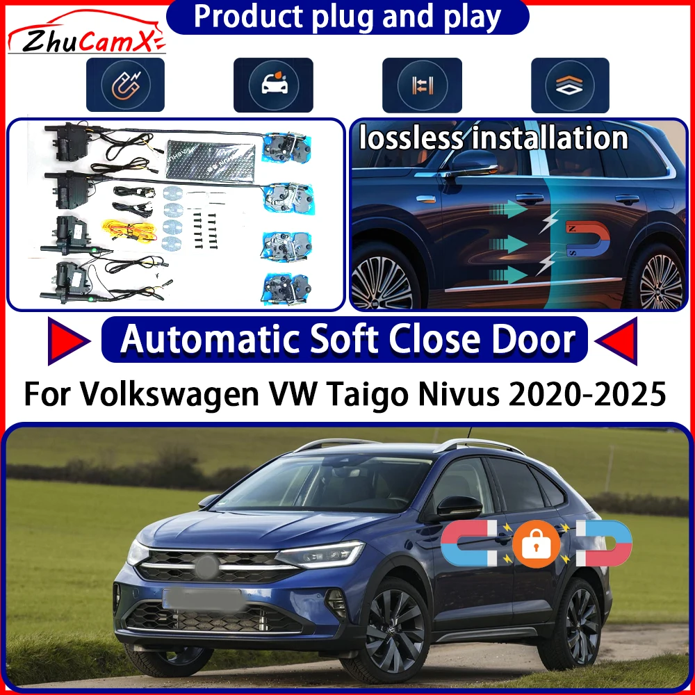 

Привод замка двери OEM для Volkswagen VW Taigo Nivus 2020-2025: Комплект с функцией мягкого закрывания, электроприводом и автоматическим открыванием двери