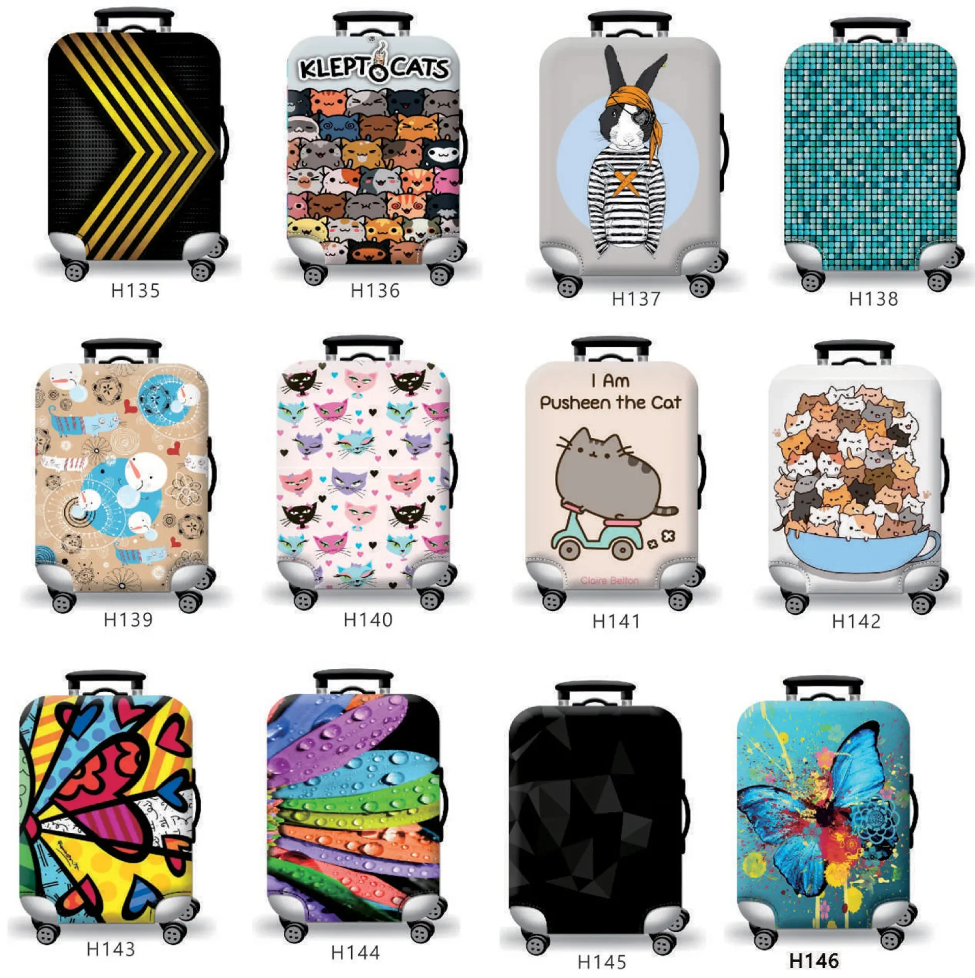 

Утолщенный защитный чехол для чемодана, пылезащитный чехол для чемодана, кожаный чехол на тележке, эластичный чехол, популярный чехол для коробки AliExpress.