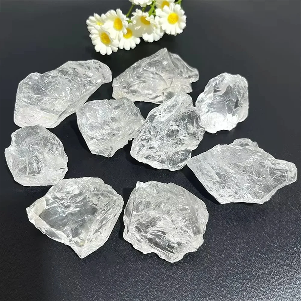 Hot selling high quality reiki healing natural white crystal clear quartz raw stone home decoration