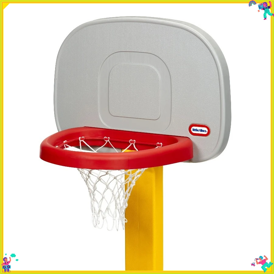 

Durable Fixed Height Basketball Hoop - Outdoor Yard Basketball Set - Ideal for Driveway Games & Family Activities