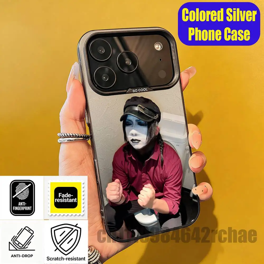 

For S-Senketsu Akochan H-Hiro kun Mettasashi Phone Case iPhone 15,12,11,14,13,16,17,E,Max,Plus,Air,Pro,Mini Colored Silver Cover