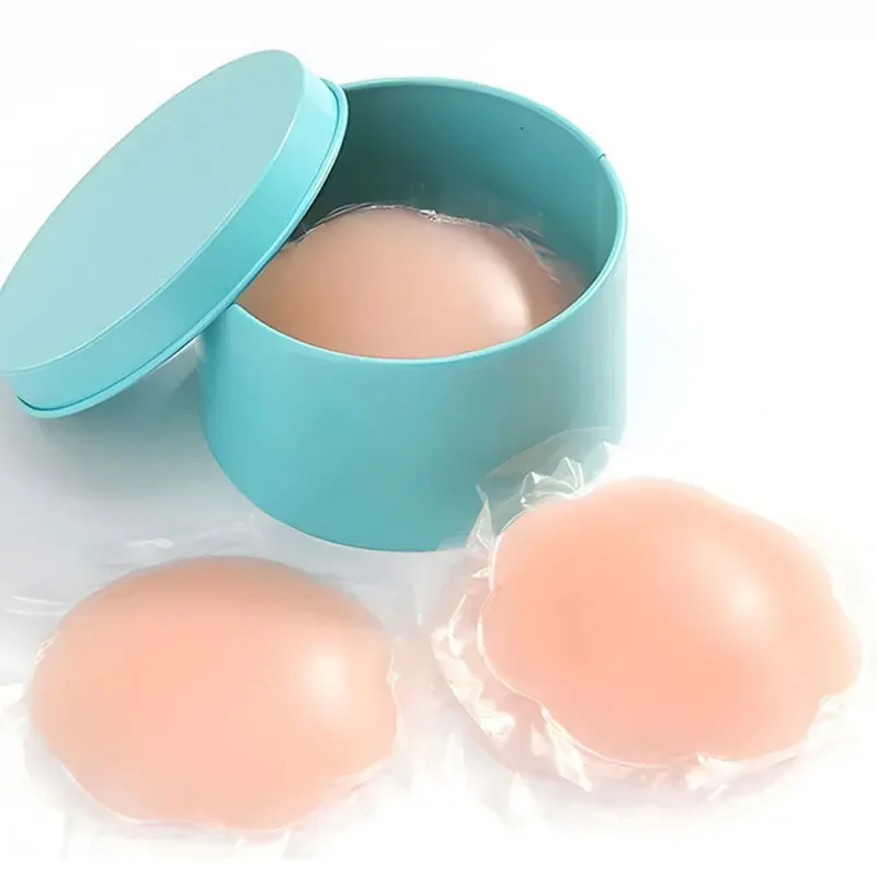 12pc/box Women Breast Petals Lift Nipple Cover Invisible Petal Adhesive Strapless Backless Stick on Bra Silicone Breast Stickers