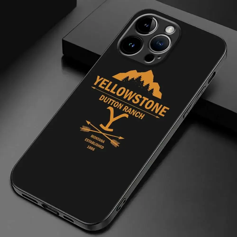 Yellowstone TV Show Phone Case For iPhone 15 14 13 12 11 X XR XS XSMAX 8 7 Plus Mini Pro Max Soft Black Phone Cover