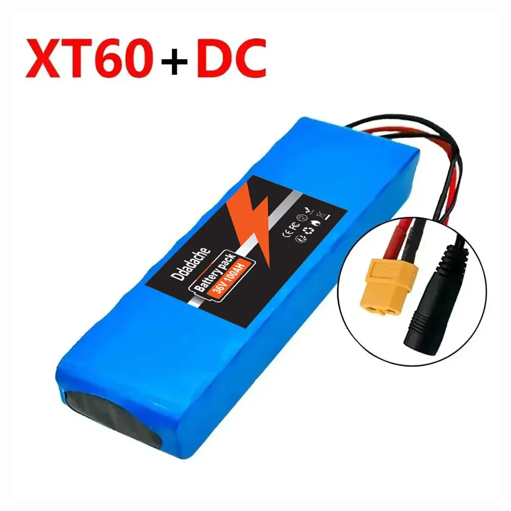 36V 100Ah Lithium-Ionen-Akku für Elektroroller, 3600Wh Hochleistungs-Ersatzakku für kompatible Mobilitätsroller