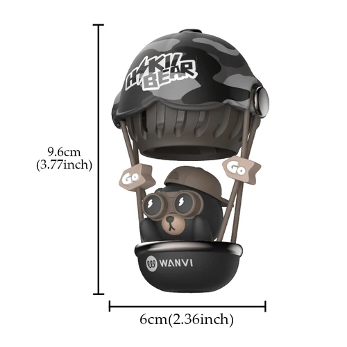 Imagen 2 del producto Globo oso colgante de coche adorno colgante decoración ambientador accesorios fragancia difusor espejo retrovisor colgador